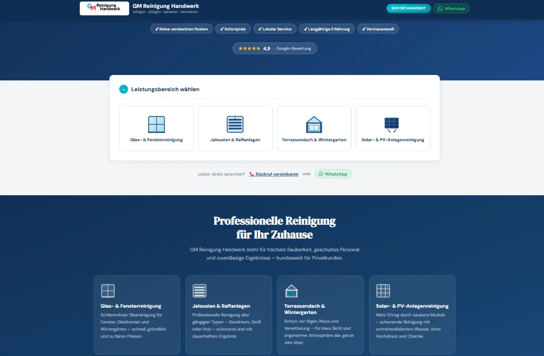 GM Preisrechner Screenshot